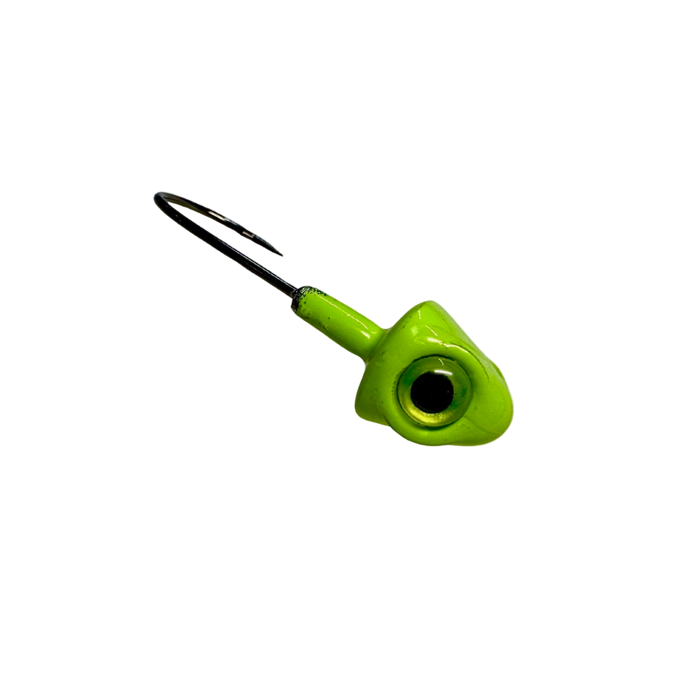 100 Teste Di Piombo Jig Head Da 1/8 Oz – Chartreuse, Ami Misura 2 Per Crappie E Walleye